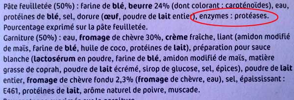 Protases (Protase, Papane, Bromlane, Ficine) (E1101)