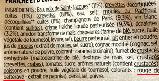 Rouge de betterave, Btanine (E162)