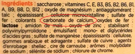 Carbonate de calcium (E170)