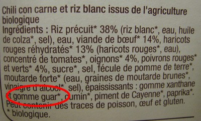 Gomme de guar - Additif alimentaire épaississant - E 412