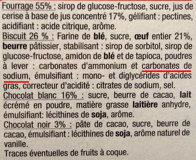 Carbonates de sodium (E500)