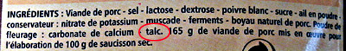 Silicate de magnsium, Trisilicate de magnsium, Talc (E553)