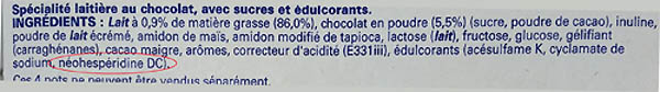 Dihydrochalcone de néohespéridine, Néohespéridine DC, NHDC (E959)